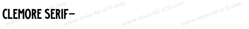 Clemore Serif字体转换